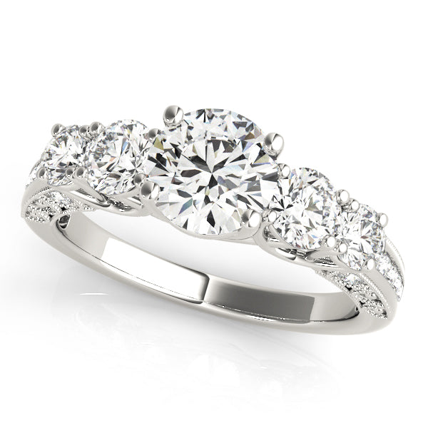 Engagement Rings Single Row Prong Set - TN83557