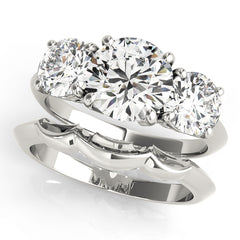 Engagement Rings 3 Stone Round - TN83562