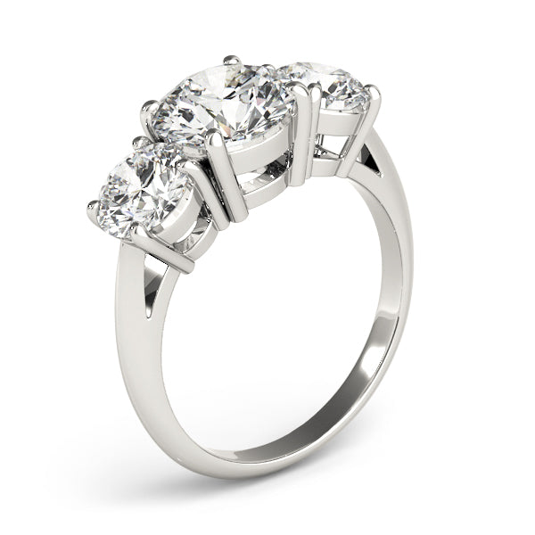 Engagement Rings 3 Stone Round - TN83562