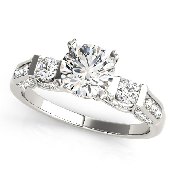 Engagement Rings 3 Stone Round - TN83585