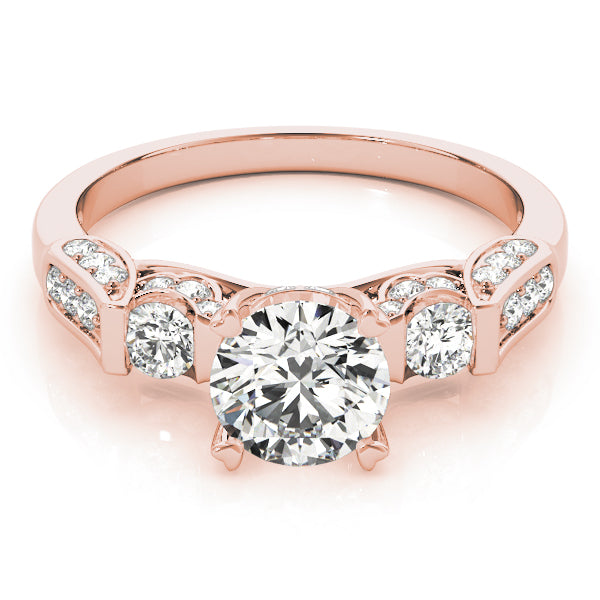 Engagement Rings 3 Stone Round - TN83585