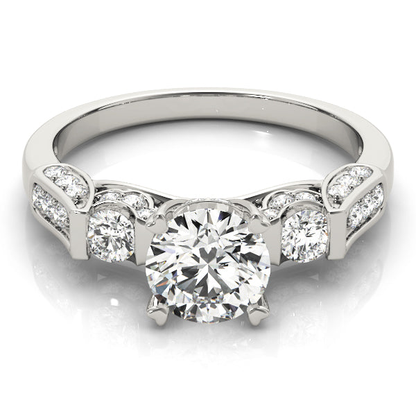 Engagement Rings 3 Stone Round - TN83585