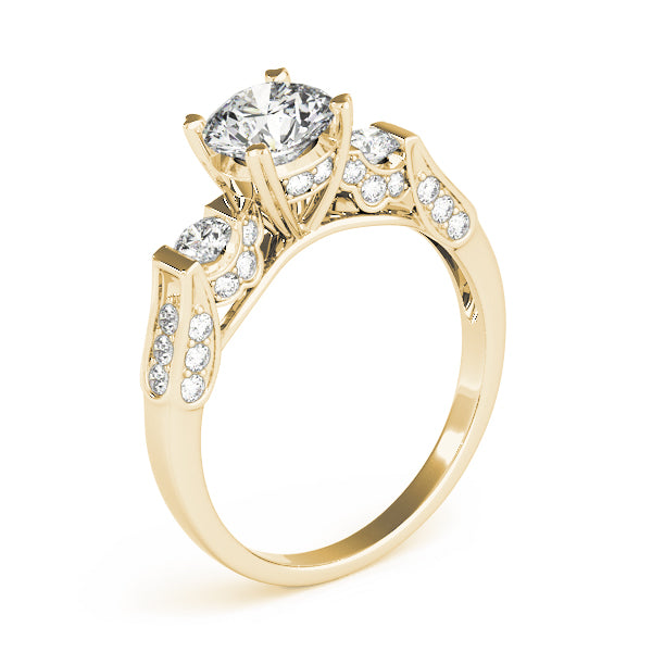 Engagement Rings 3 Stone Round - TN83585