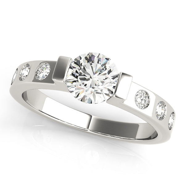 Engagement Rings Single Row Prong Set - TN83592