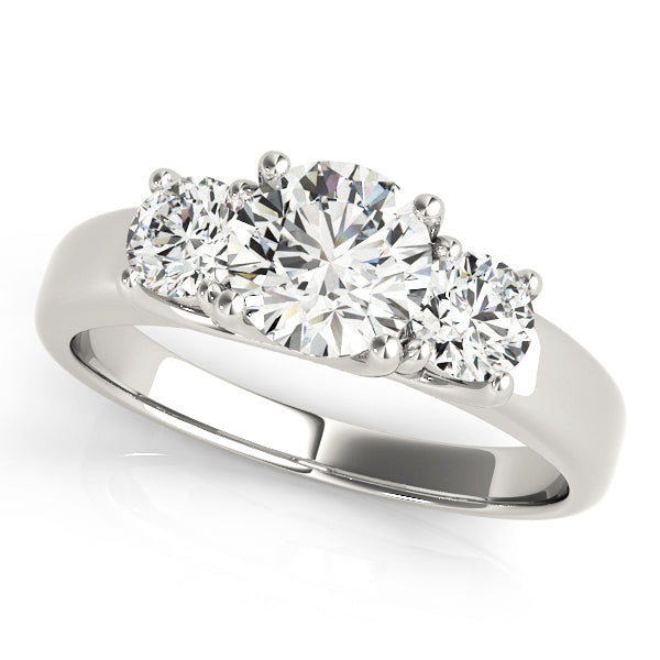 Engagement Rings 3 Stone Round - TN83617