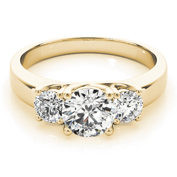 Engagement Rings 3 Stone Round - TN83617