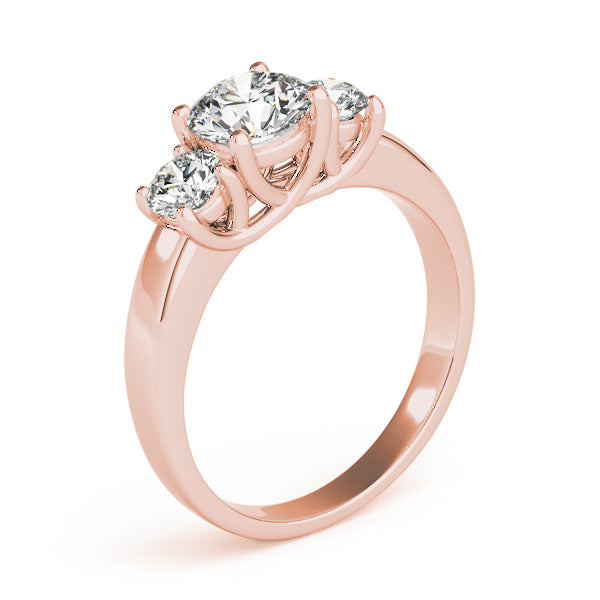 Engagement Rings 3 Stone Round - TN83617