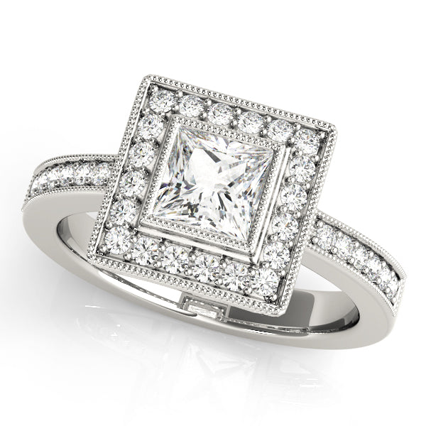 Engagement Rings Halo Square & Cushion - TN83651