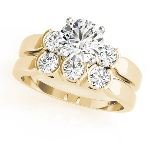 Engagement Rings 3 Stone Round - TN83660