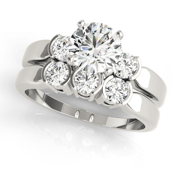 Engagement Rings 3 Stone Round - TN83660
