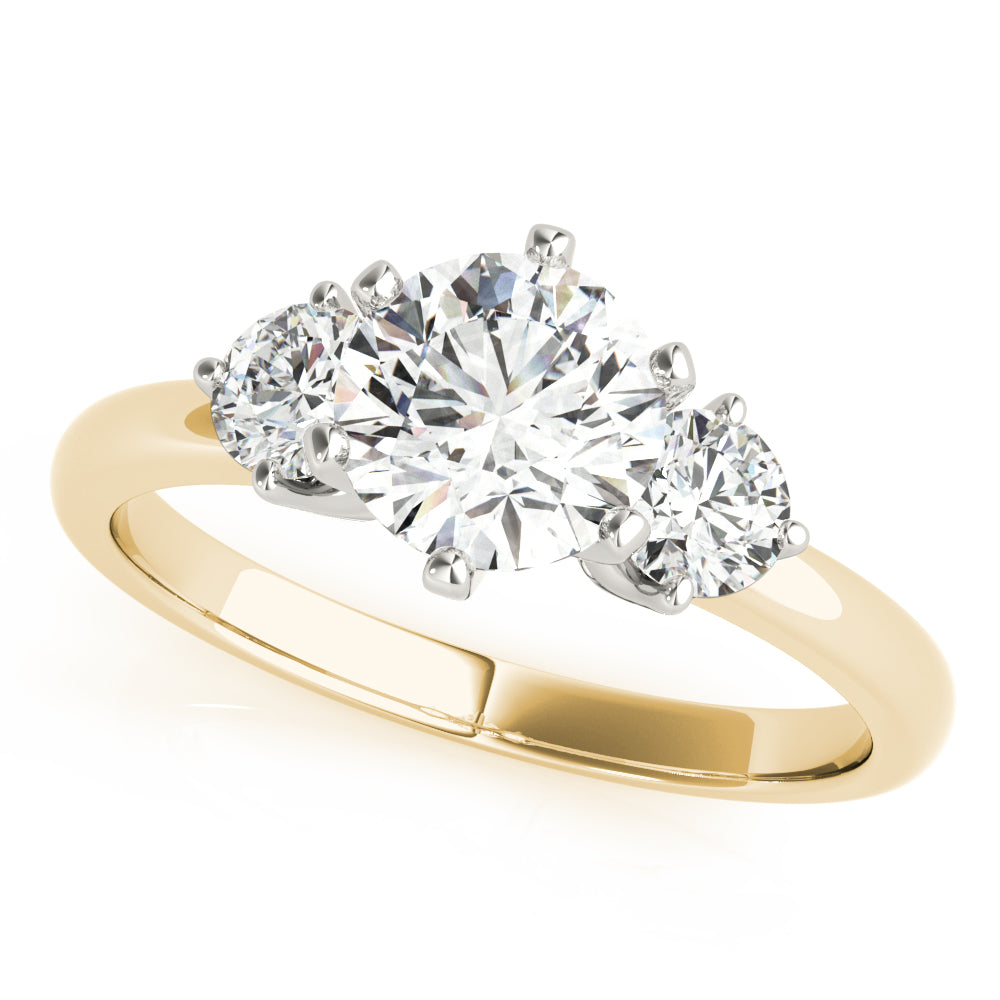 Engagement Rings 3 Stone Round - TN83707