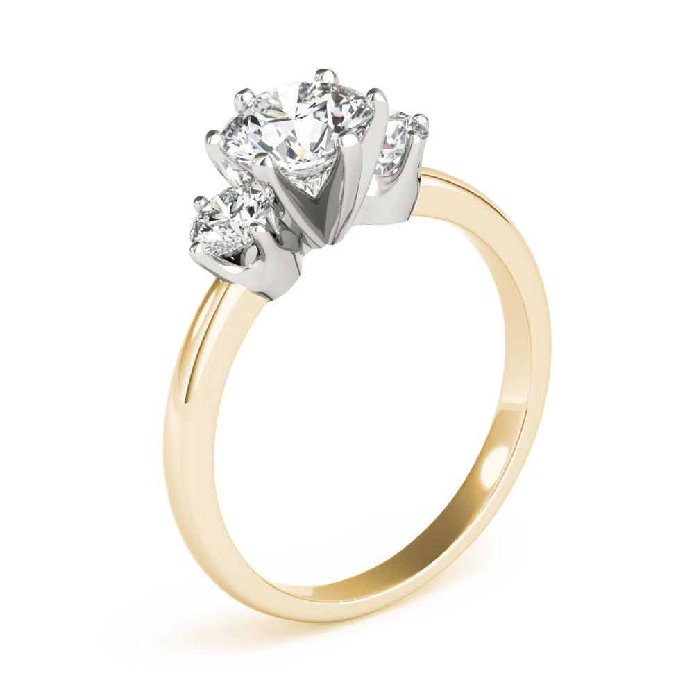 Engagement Rings 3 Stone Round - TN83707