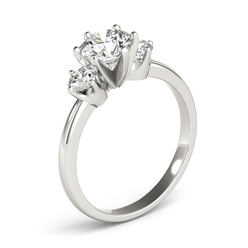 Engagement Rings 3 Stone Round - TN83707