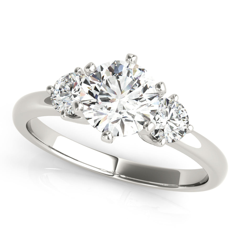 Engagement Rings 3 Stone Round - TN83707