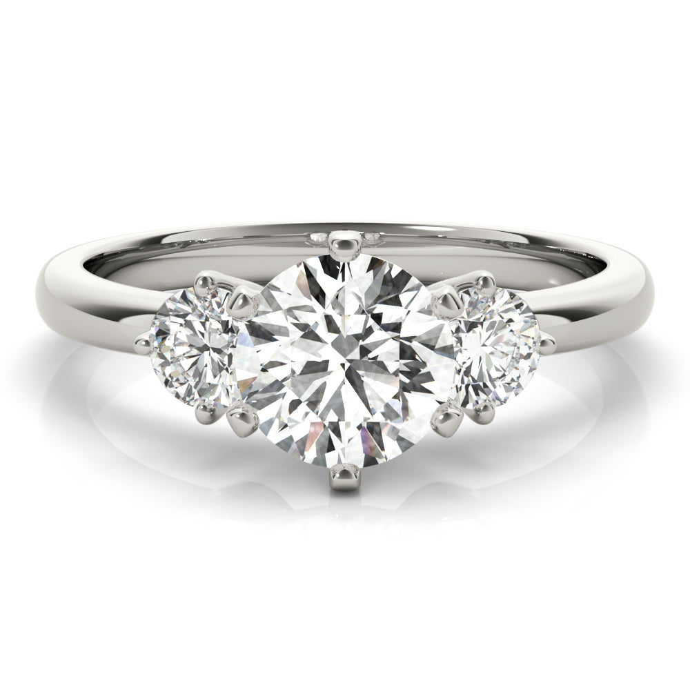 Engagement Rings 3 Stone Round - TN83707