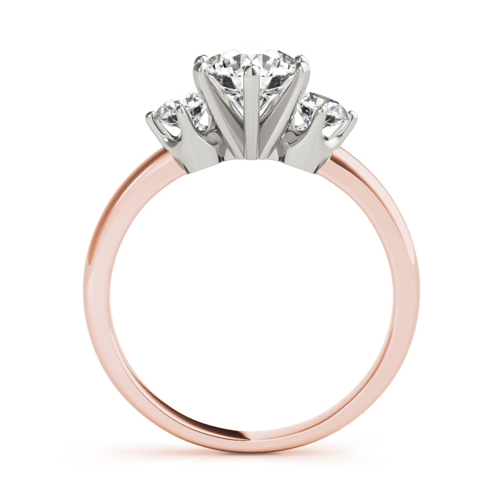 Engagement Rings 3 Stone Round - TN83707