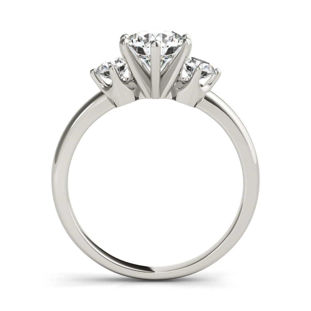 Engagement Rings 3 Stone Round - TN83707