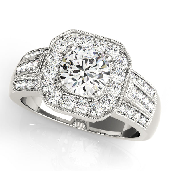 Engagement Rings Halo Round - TN83713