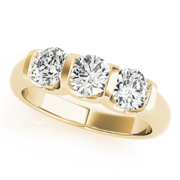 Engagement Rings 3 Stone Round - TN83726