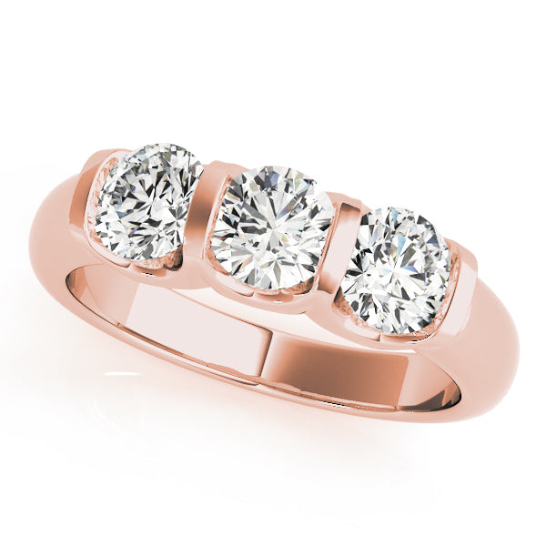 Engagement Rings 3 Stone Round - TN83726