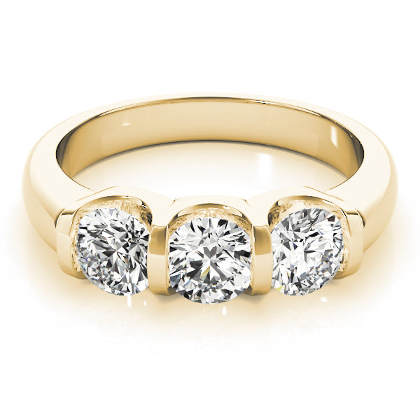 Engagement Rings 3 Stone Round - TN83726