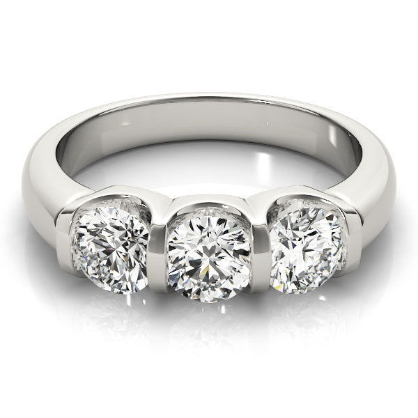 Engagement Rings 3 Stone Round - TN83726
