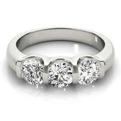 Engagement Rings 3 Stone Round - TN83726