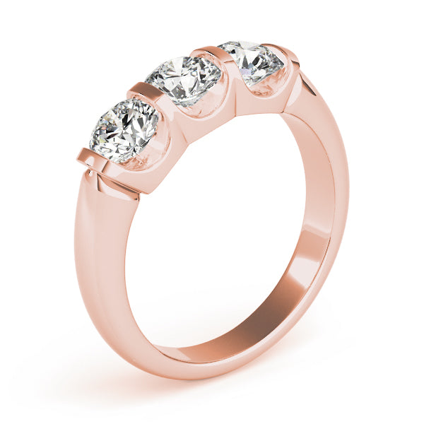 Engagement Rings 3 Stone Round - TN83726