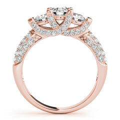 Engagement Rings 3 Stone Round - TN83741