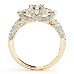 Engagement Rings 3 Stone Round - TN83741