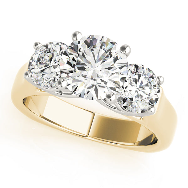 Engagement Rings 3 Stone Round - TN83761