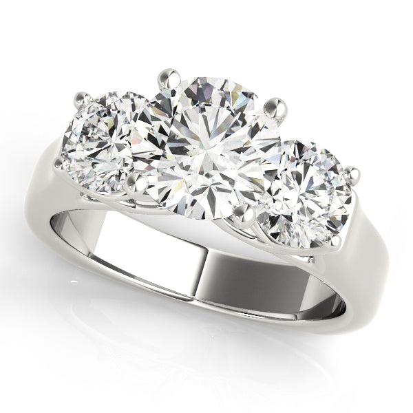 Engagement Rings 3 Stone Round - TN83761