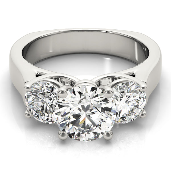 Engagement Rings 3 Stone Round - TN83761