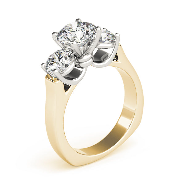 Engagement Rings 3 Stone Round - TN83761