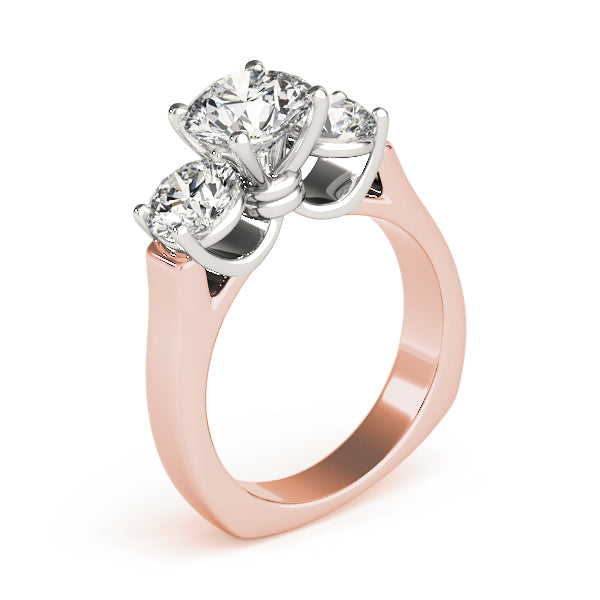 Engagement Rings 3 Stone Round - TN83761