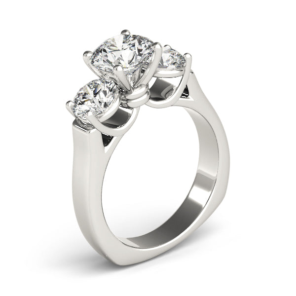 Engagement Rings 3 Stone Round - TN83761