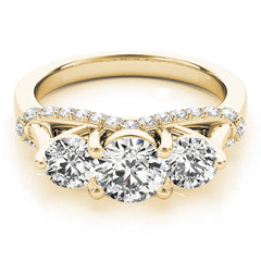 Engagement Rings 3 Stone Round - TN83824