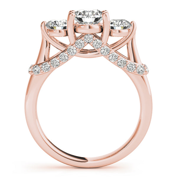 Engagement Rings 3 Stone Round - TN83824