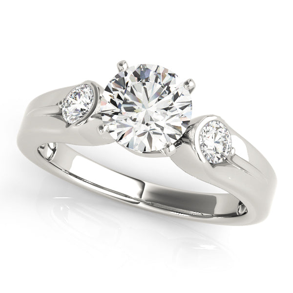 Engagement Rings 3 Stone Round - TN83853