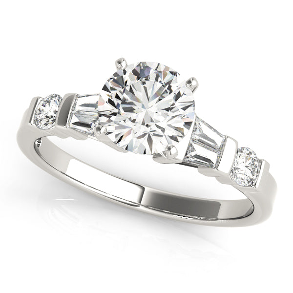 Engagement Rings Fancy Shape Baguette Remounts - TN83856