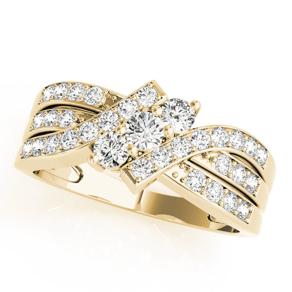 Engagement Rings 3 Stone Round - TN83988