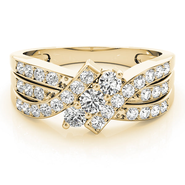 Engagement Rings 3 Stone Round - TN83988