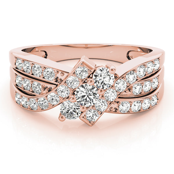 Engagement Rings 3 Stone Round - TN83988