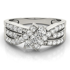 Engagement Rings 3 Stone Round - TN83988