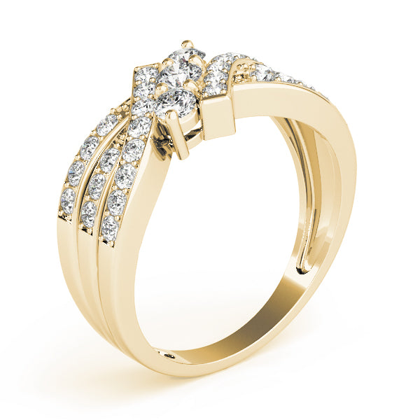 Engagement Rings 3 Stone Round - TN83988