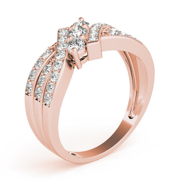 Engagement Rings 3 Stone Round - TN83988