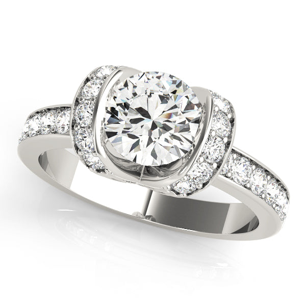 Engagement Rings Single Row Prong Set - TN84041