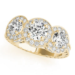 Engagement Rings 3 Stone Round - TN84080