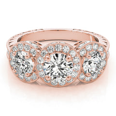 Engagement Rings 3 Stone Round - TN84080
