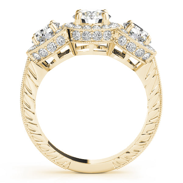 Engagement Rings 3 Stone Round - TN84080
